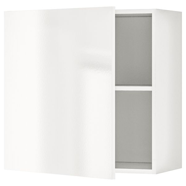 Навесной шкаф с дверцей, глянцевый белый, 60x60 см IKEA KNOXHULT КНОКСХУЛЬТ 703.268.11 - фото 2