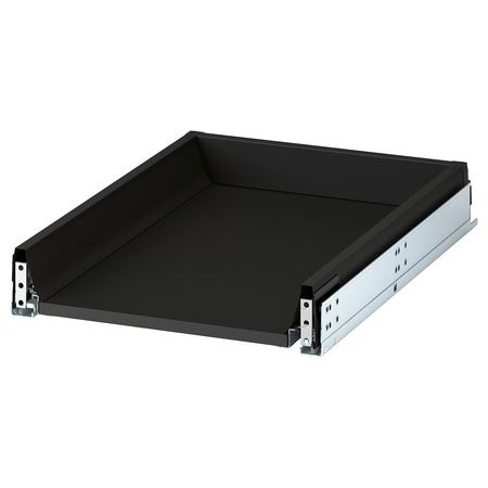 KNIVSHULT Ящик, низкий - темно-серый 40x60 см