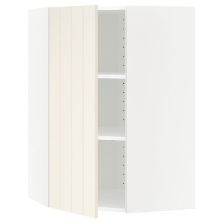 Угловой навесной шкаф с полками, белый/Хитарп белый с оттенком 68x100 см IKEA METOD МЕТОД 492.265.21