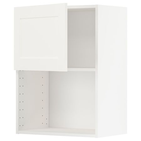 Навесной шкаф для СВЧ-печи, белый/Сэведаль белый 60x80 см IKEA METOD МЕТОД 992.230.54