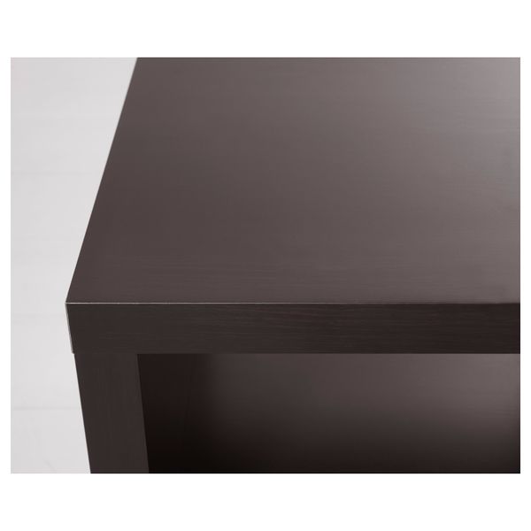 Стол приставной на колесах ЛАКК, черно-коричневый (55x55 см) - схема-чертеж с размерами