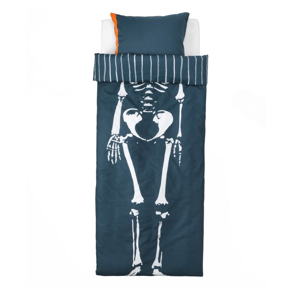 Пододеяльник и 1 наволочка БЕНРАНГЕЛЬ, синий, серый (150x200/50x70 см) - фото 2