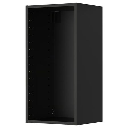 METOD Шкаф навесной - черно-серый 40x37x80 см