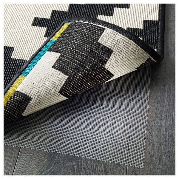 Ковер, короткий ворс ЛЭППЛЬЮНГ РУТА, белый, черный - фото 3