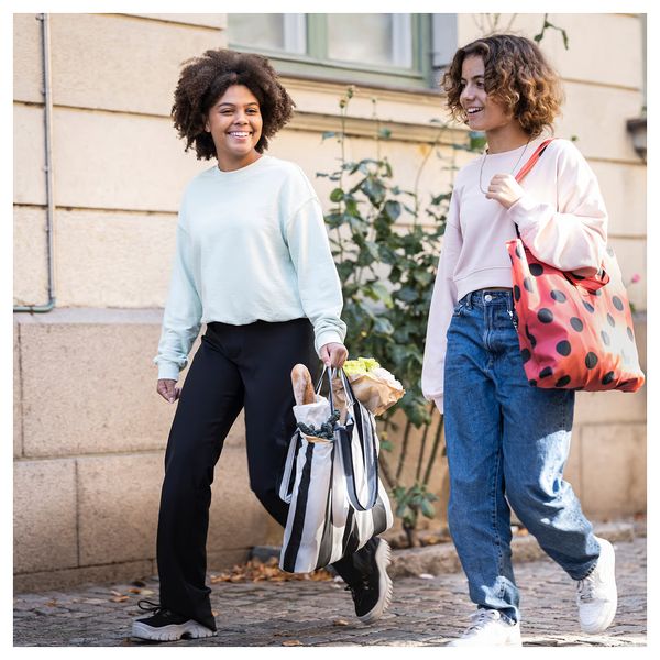 SKYNKE Сумка - в полоску/чёрный белый 45x36 см - фото 3