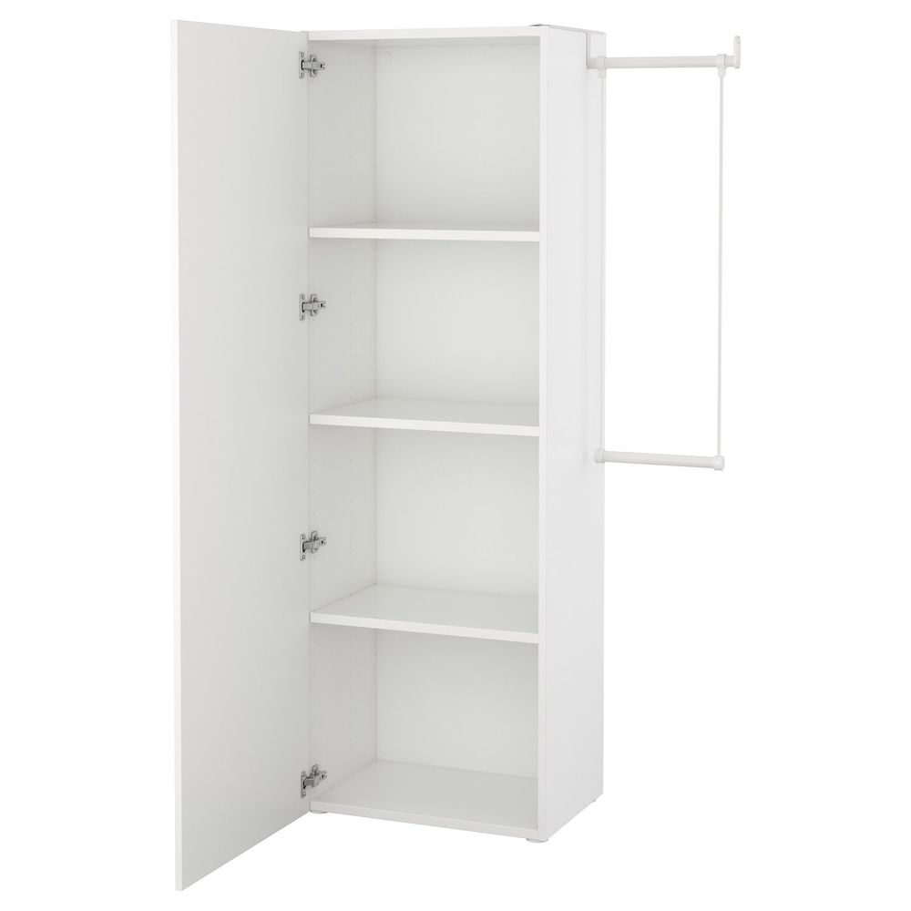 Гардероб, белый/Фоннес белый 95-120x42x181 см IKEA OPPHUS ОПХУС 992.401.62 - фото 1