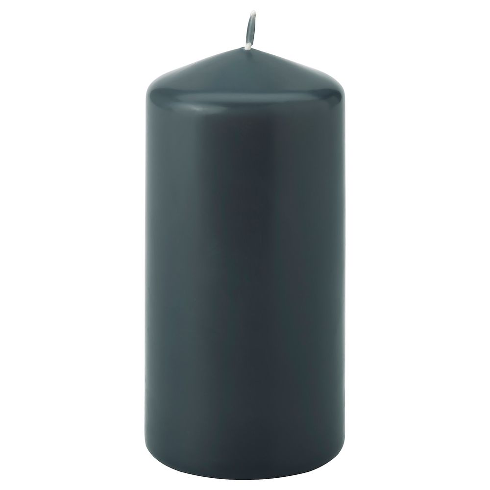 Неароматическая свеча формовая, темно-серый 14 см IKEA DAGLIGEN ДАГЛИГЕН 304.967.54 - фото 1