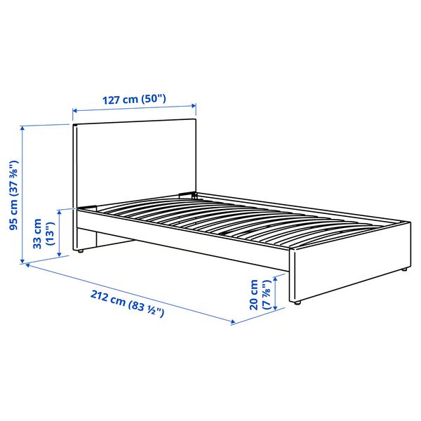 IKEA, дополнительный ракурс - схема-чертеж с размерами