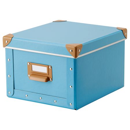Коробка с крышкой ФЬЕЛЛА, синий