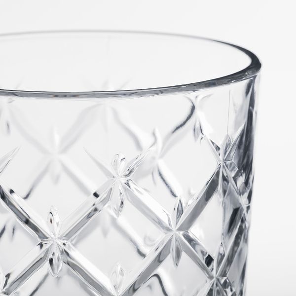 Стакан, прозрачное стекло/с рисунком 42 сл IKEA ФЛИМРА 203.790.34 - схема-чертеж с размерами