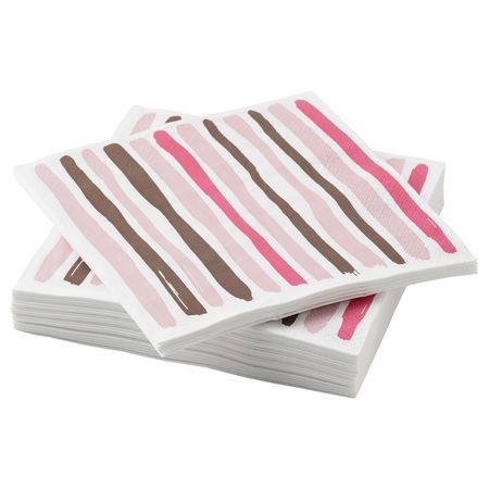 Салфетка бумажная, розовый 33x33 см IKEA TORRAST ТОРРАСТ 804.743.87
