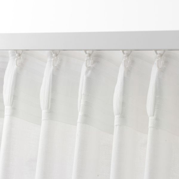 Гардины, 1 пара, сиреневый/белый 145x300 см IKEA STRANDTRIFT СТРАНДТРИФТ 004.472.65 - фото 4