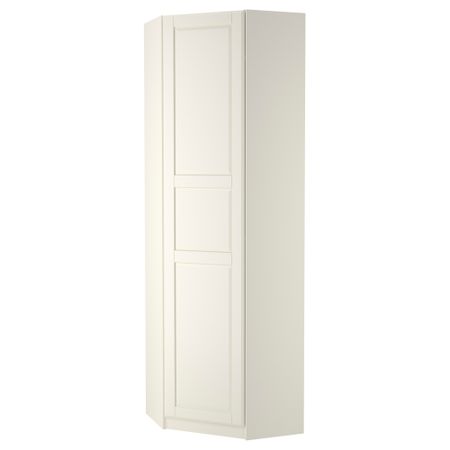 Гардероб угловой ПАКС, белый, Тисседаль белый