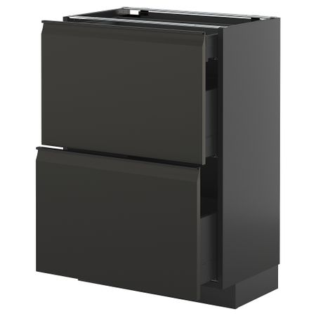 Напольный шкаф, 2 фасада, 3 ящика IKEA METOD МЕТОД, KNIVSHULT 295.893.44