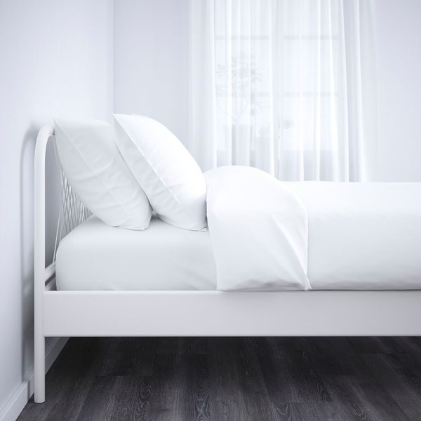 Каркас кровати, белый/Лонсет 90x200 см IKEA НЕСТТУН 392.782.47 - фото 3