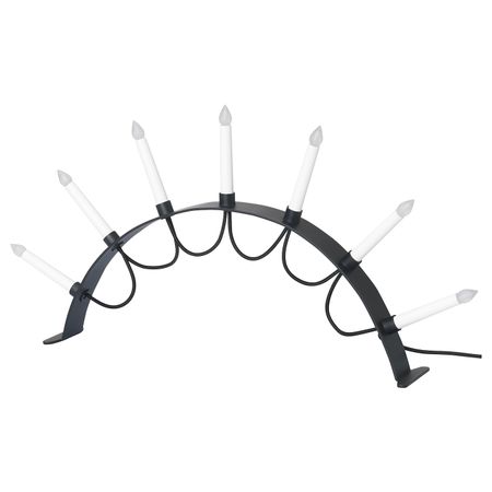 Светодиодный канделябр, 7 ламп, белый, черный IKEA СТРОЛА 004.440.21