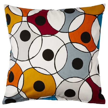 Чехол на подушку ДВЭРГПАЛМ, разноцветный (50x50 см)