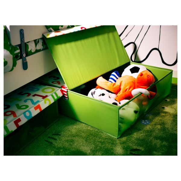 Ящик кроватный КУСИНЕР, зеленый (58x58 см) - схема-чертеж с размерами