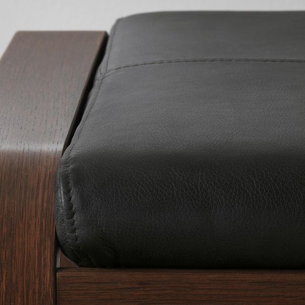 Табурет для ног, коричневый, Смидиг черный IKEA ПОЭНГ 792.515.85 - фото 3