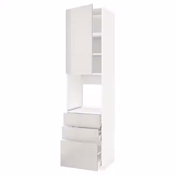 METOD / MAXIMERA Высокий шкаф д/духовки/дверь/3ящика - фото 1