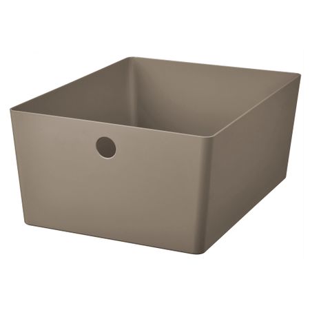 Контейнер, темный серо-бежевый, 26x35x15 см IKEA KUGGIS КУГГИС 205.862.36