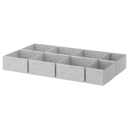 Коробка, 8 шт., светло-серый 90x54 см IKEA KOMPLEMENT КОМПЛИМЕНТ 292.608.46