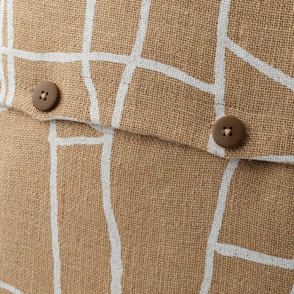 Чехол на подушку, джут белый, 50x50 см IKEA ВЭРМЕР 104.460.91 - фото 3