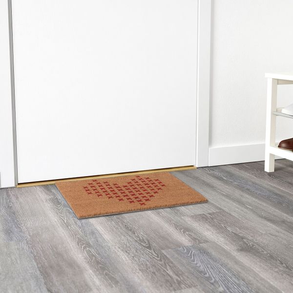 Придверный коврик, красный/бежевый, 40x60 см IKEA ВИНТЕР 2019 004.502.72 - фото 2