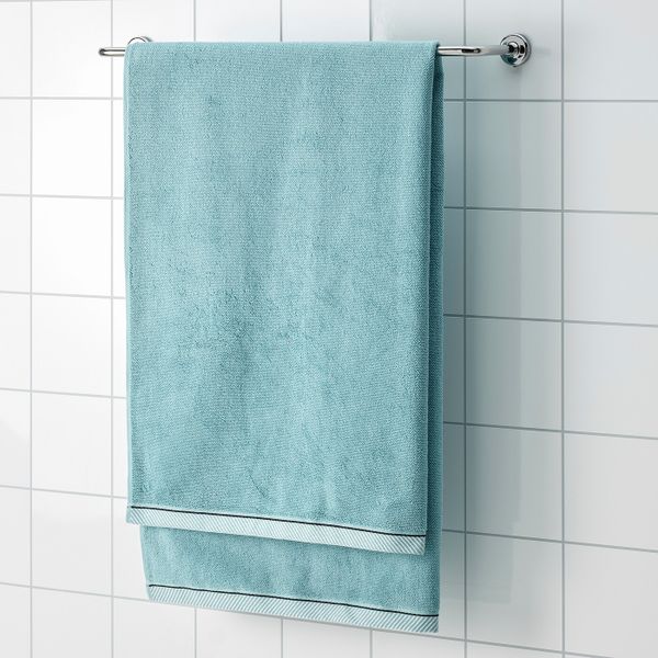 Простыня банная, голубой 100x150 см IKEA VIKFJÄRD ВИКФЬЕРД 904.753.72 - схема-чертеж с размерами