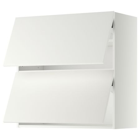Навесной шкаф, 2 дверцы, горизонтальный МЕТОД, белый, Хэггеби белый