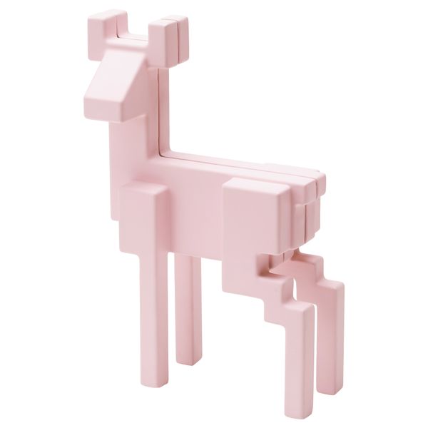 Украшение САМСПЕЛТ, олень, розовый - фото 1