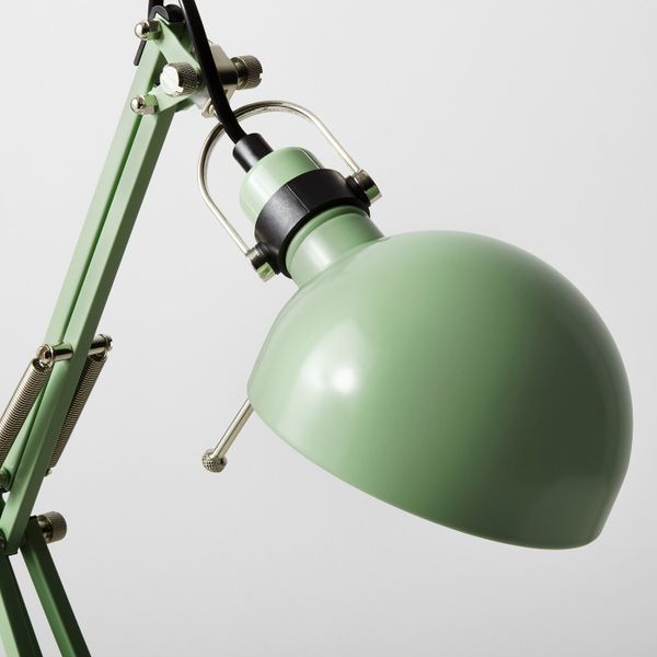 Лампа рабочая, зеленый IKEA ФОРСО 703.605.60 - схема-чертеж с размерами