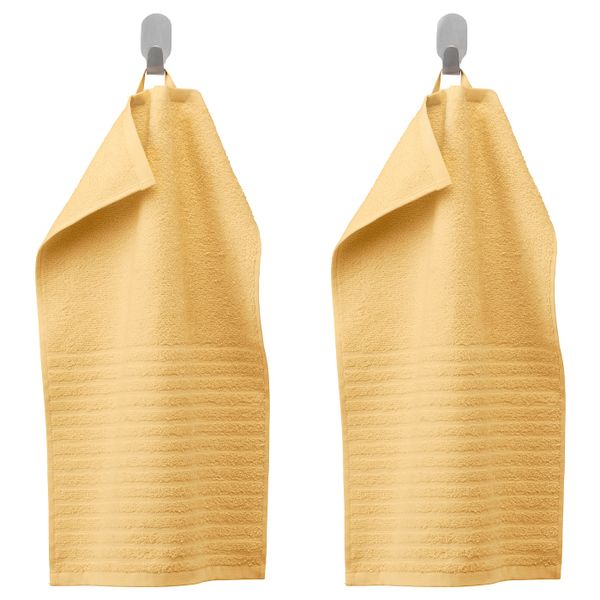 Полотенце, светло-желтый, 30x50 см IKEA ВОГШЁН 803.555.58 - фото 1