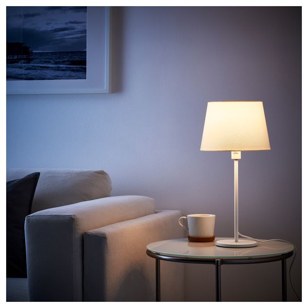 Основание настольной лампы РОДД, белый (35 см) - фото 2