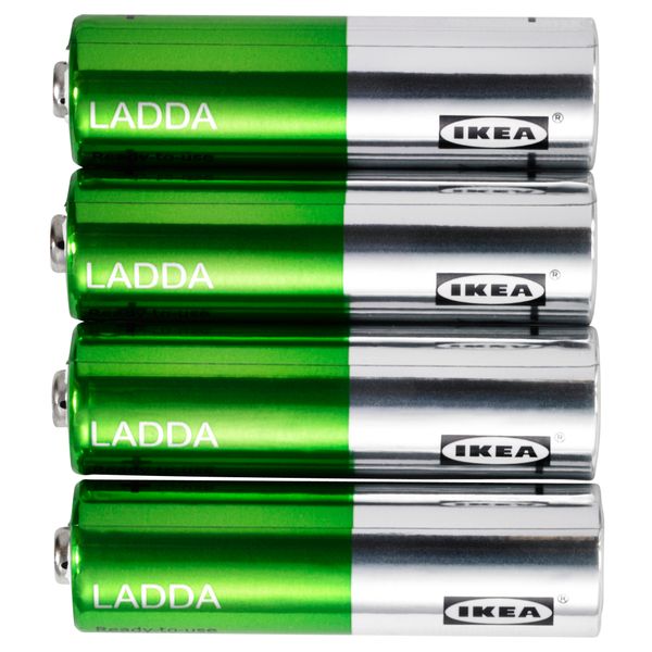 Аккумуляторная батарейка ЛАДДА (HR6 AA 1,2 В) - схема-чертеж с размерами