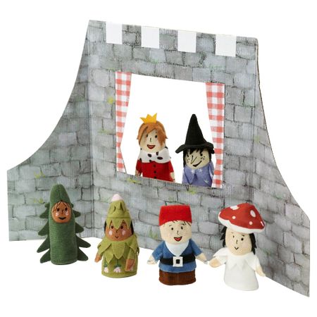 Кукла на палец с аксессуарами, 7 предметов ЭТТЕЛИТЕН, разноцветный