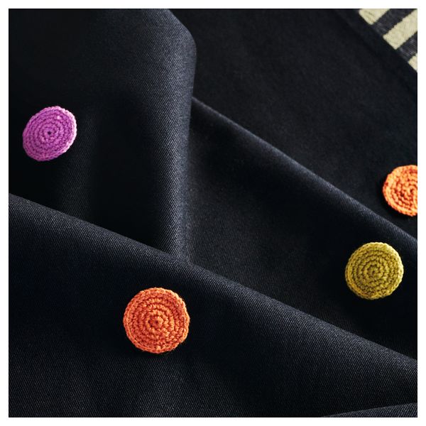 Дорожка на кровать, точечный черный, 45x180 см IKEA MÄVINN 905.749.61 - схема-чертеж с размерами