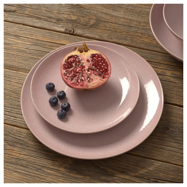 Тарелка десертная, полированный розовый, 20 см IKEA FÄRGKLAR ФЭРГКЛАР 205.864.44 - схема-чертеж с размерами