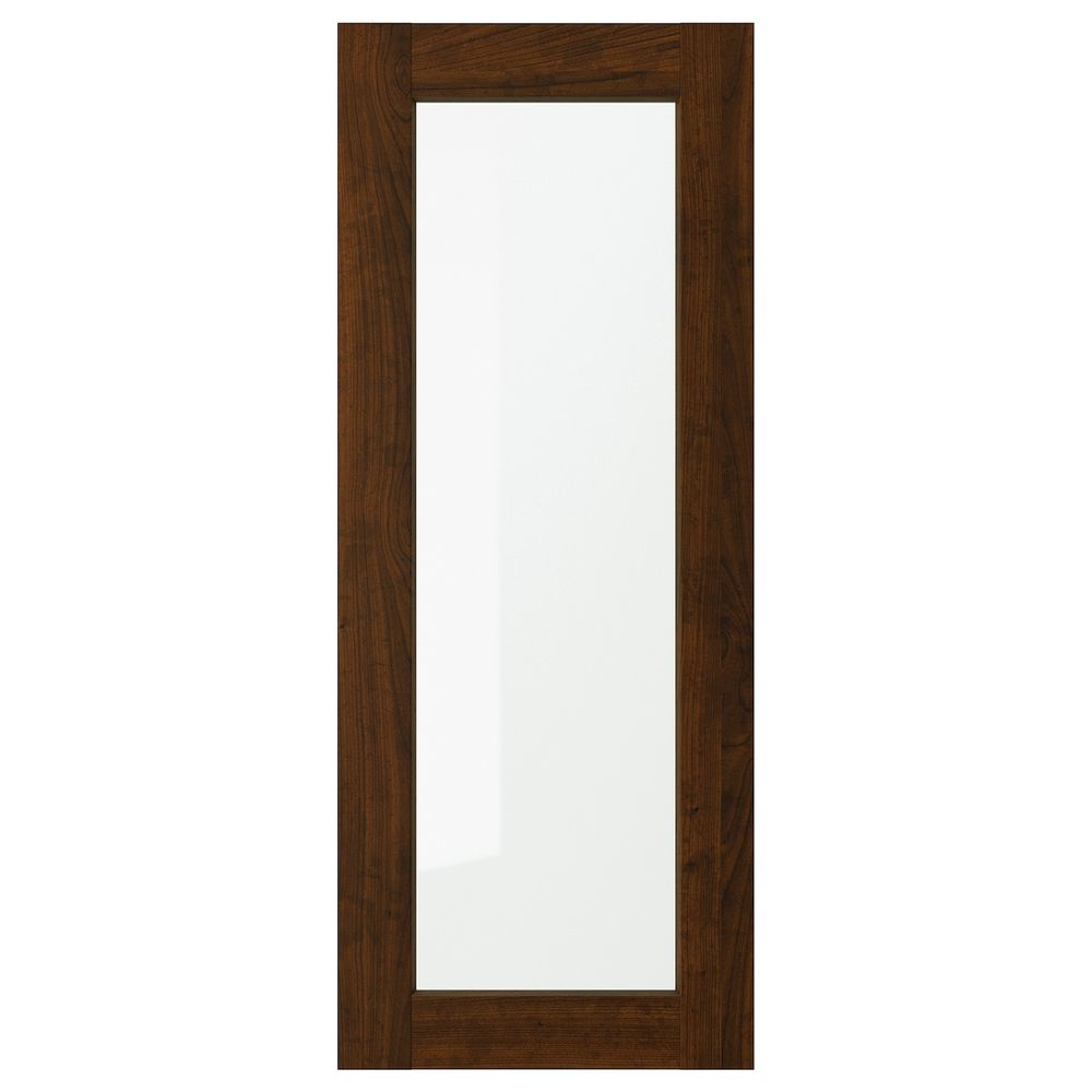 Стеклянная дверь, под дерево коричневый 40x100 см IKEA EDSERUM ЭДСЕРУМ 703.686.60 - фото 1