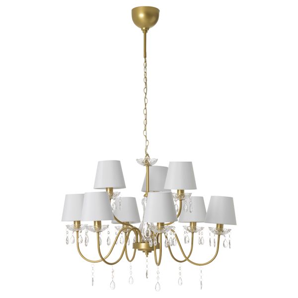 Канделябр 9-рожковый ТОРРДИС, золотой - схема-чертеж с размерами