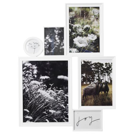 Рама для коллажа на 6 фото, белый IKEA VITABY ВИТАБИ 103.825.79