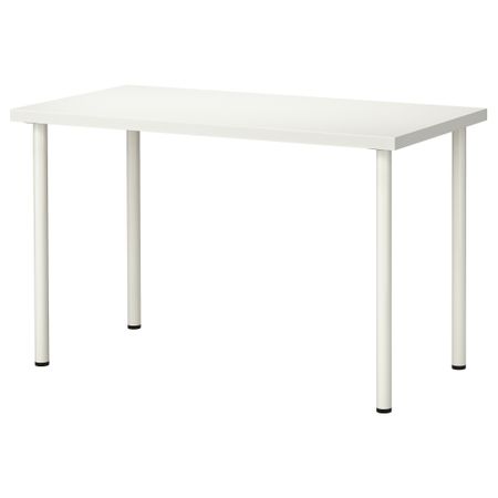 Стол ЛИННМОН / АДИЛЬС, белый (120x60 см)
