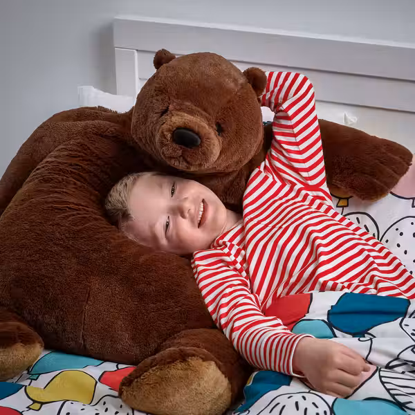 DJUNGELSKOG Мягкая игрушка - бурый медведь - фото 4