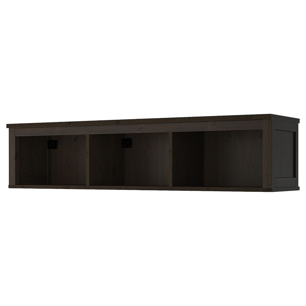 Полочный, арочный модуль, черно-коричневый 148x37 см IKEA HEMNES ХЕМНЭС 703.842.69 - фото 1