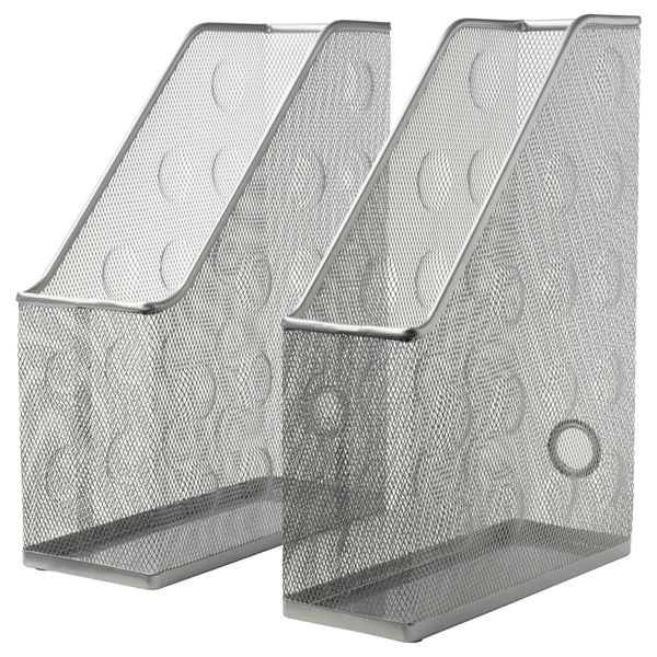 Подставка для журналов, 2 шт ДОКУМЕНТ, серебристый - фото 1