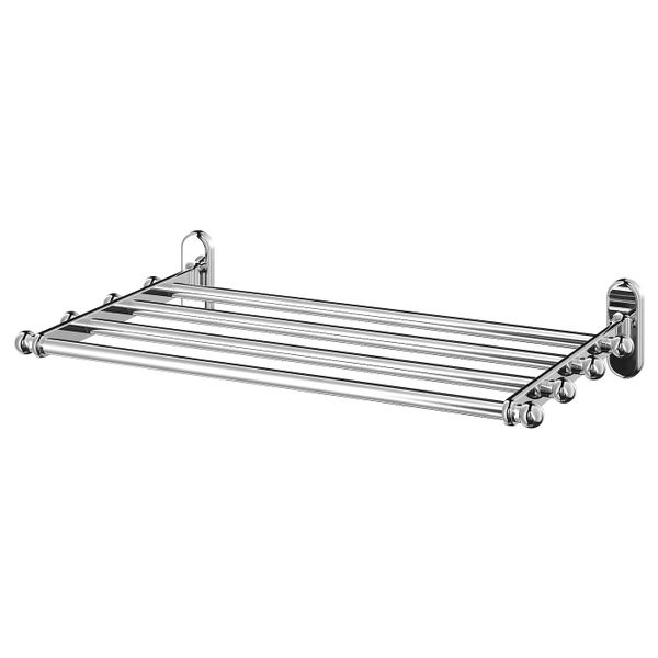 Навесной полка со штангой для/полотенца, под хром 48x28 см IKEA VOXNAN ВОКСНАН 703.497.75 - фото 1