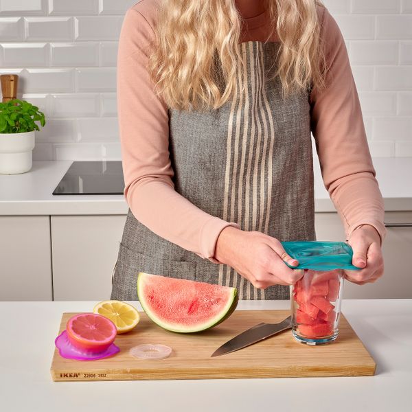 Крышка для продуктов, 3 шт., силикон разноцветный IKEA ÖVERMÄTT ОВЕРМЭТТ 204.548.01 - фото 2