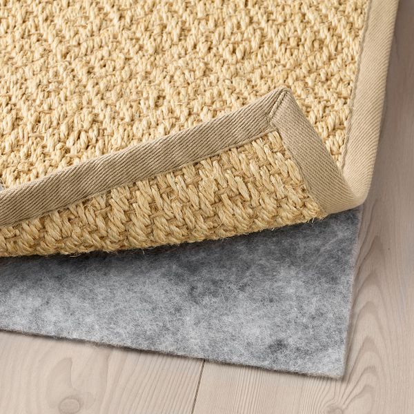 Ковер безворсовый, неокрашенный 133x195 см IKEA ВИСТОФТ 604.080.01 - схема-чертеж с размерами