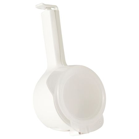 Зажим с горлышком-крышкой для/пакета, белый 1 шт IKEA BEVARA БЕВАРА 204.513.55