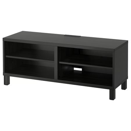 BESTÅ Тумба под ТВ - черно-коричневый 120x40x48 см